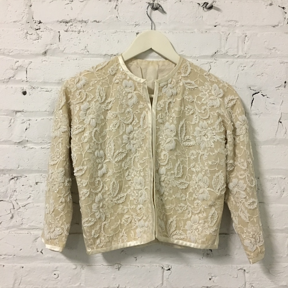 Embroidered Lace Cardigan - Picture 2 of 10